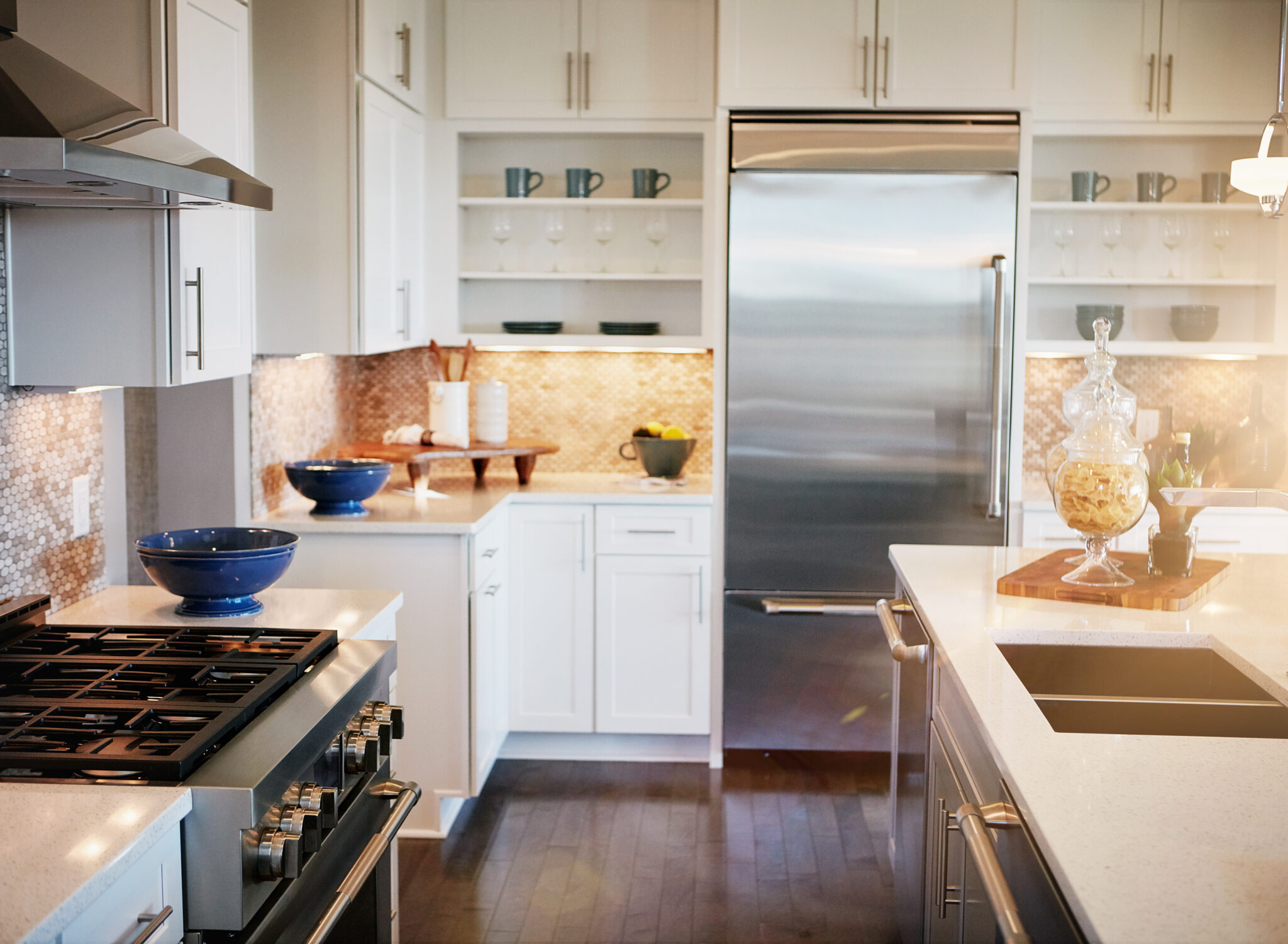 Contemporary Kitchen Remodel in Freeport, NY by Dart Restoration Corp project photo